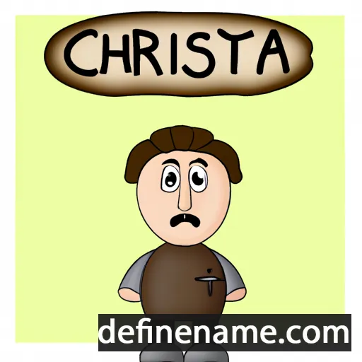 cartoon of the name Cristoffa