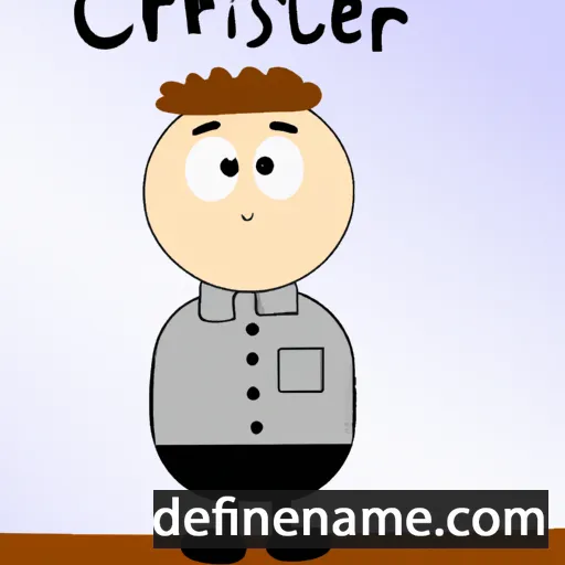 cartoon of the name Cristoffer