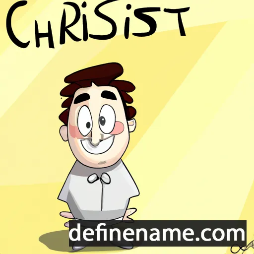 cartoon of the name Cristoful