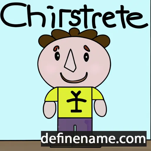 cartoon of the name Cristopher