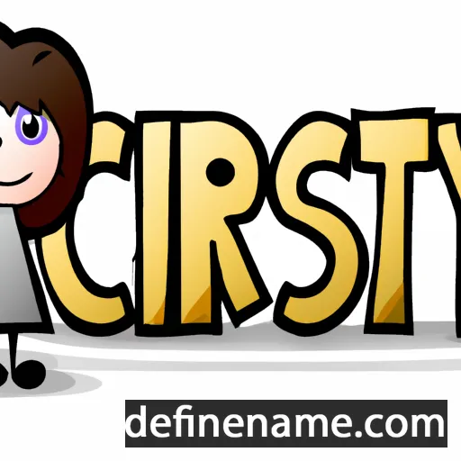 cartoon of the name Cristy