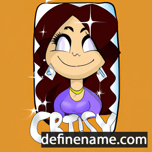 cartoon of the name Cristyl