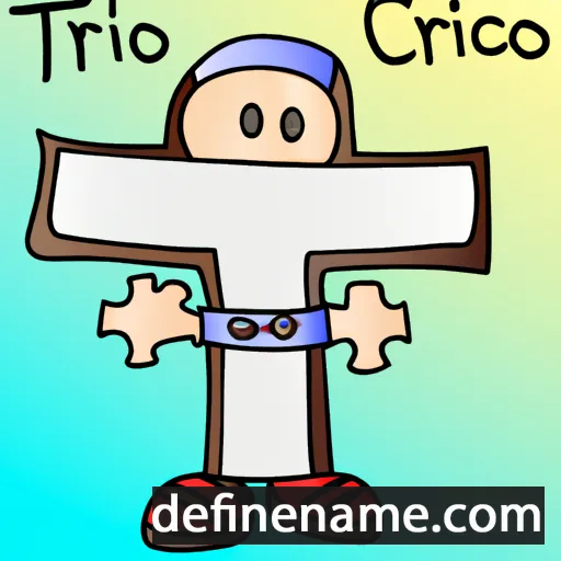 cartoon of the name Croce