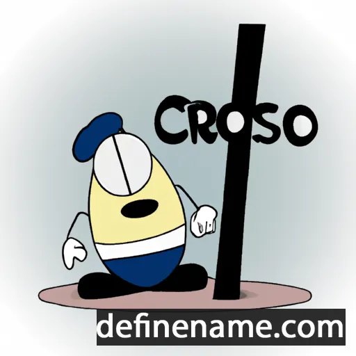 cartoon of the name Crocefisso