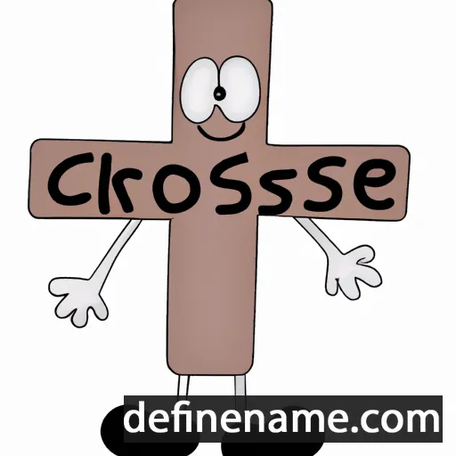 cartoon of the name Cross