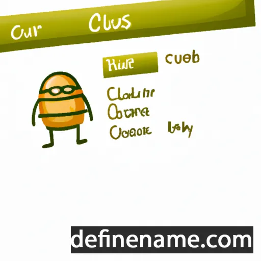 cartoon of the name Crucelis