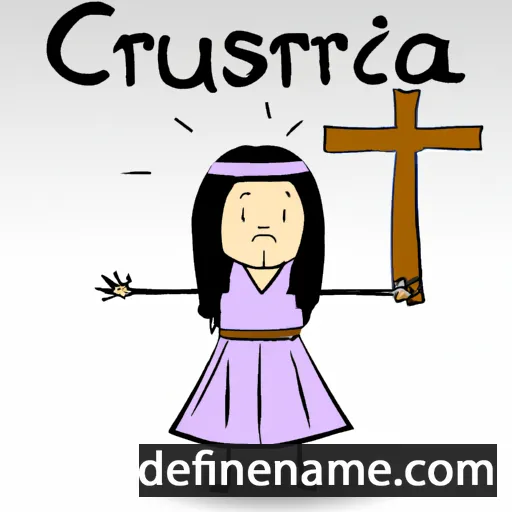 cartoon of the name Crucificia