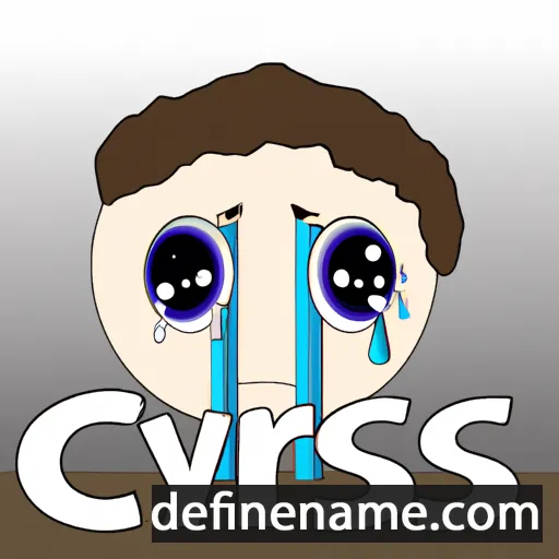 cartoon of the name Crys