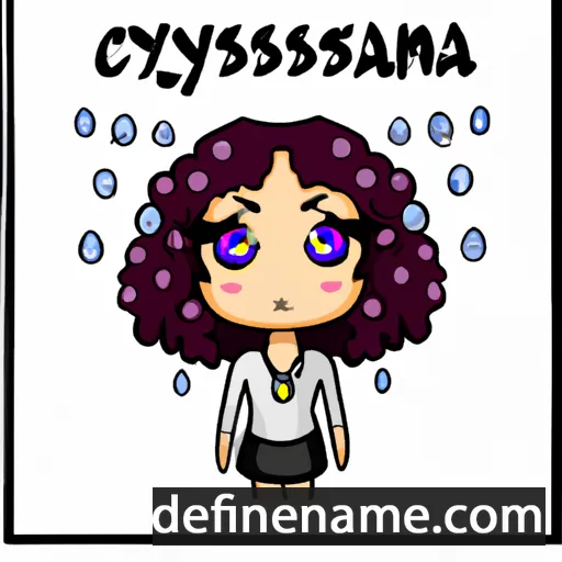 cartoon of the name Crysania