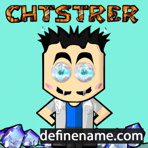 cartoon of the name Crystofer