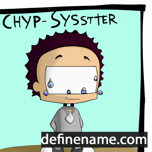 Crystopher cartoon