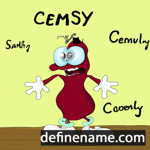 cartoon of the name Csermely