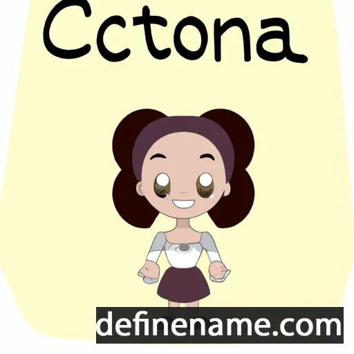 cartoon of the name Ctonia