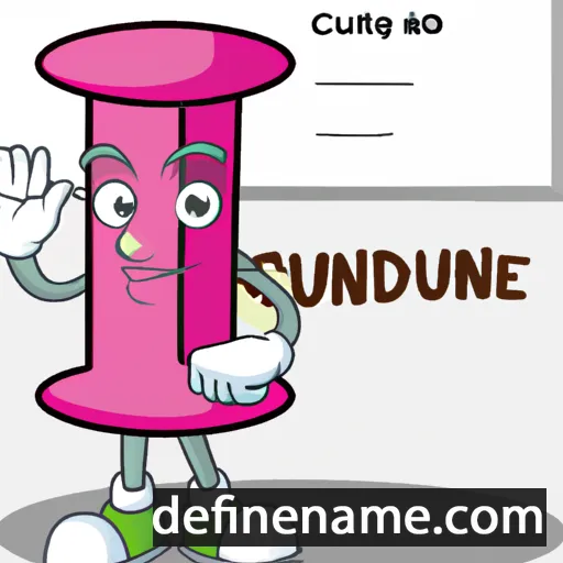 cartoon of the name Cundrie