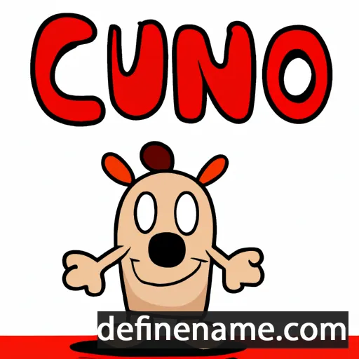 cartoon of the name Cuno