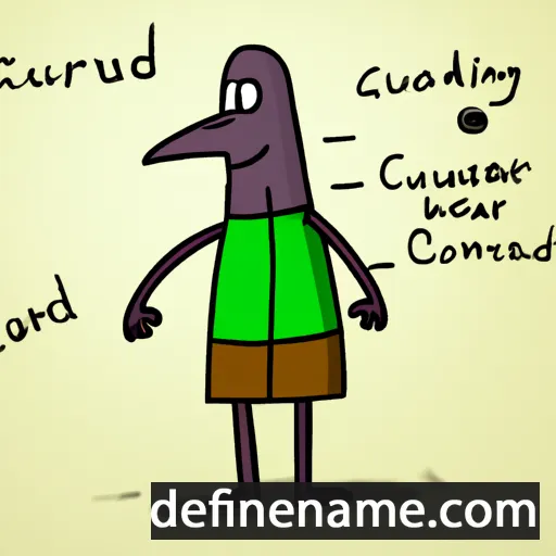 cartoon of the name Cunrad