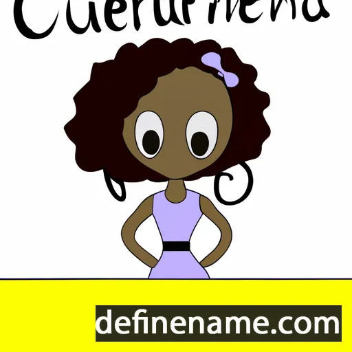 cartoon of the name Curleena