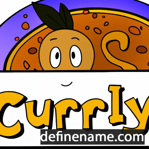 cartoon of the name Curry