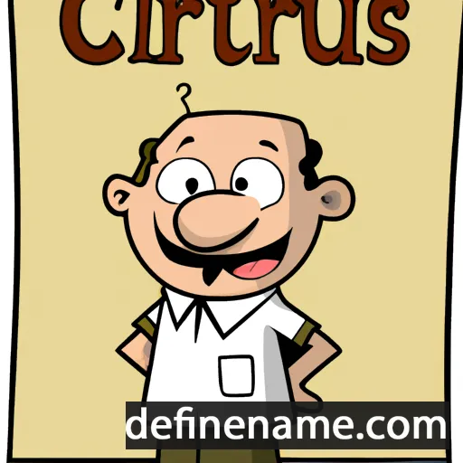 cartoon of the name Curtius