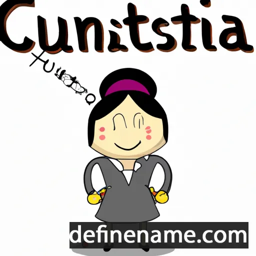 cartoon of the name Custantina