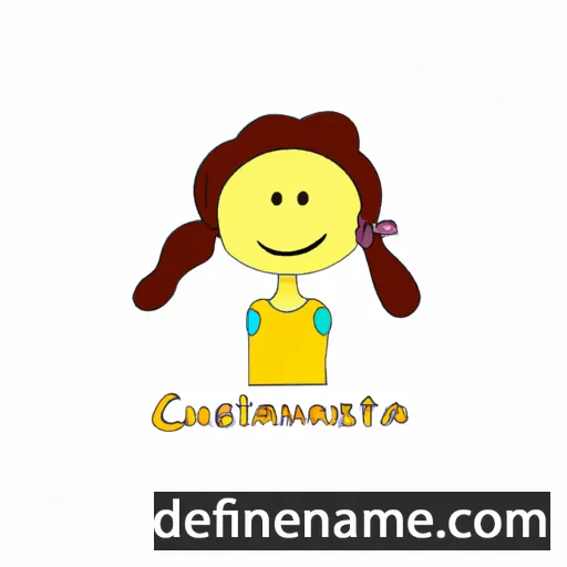 cartoon of the name Custanzia