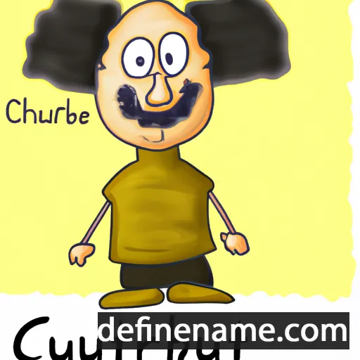 cartoon of the name Cuthburh