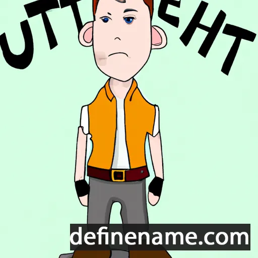 cartoon of the name Cuthhere