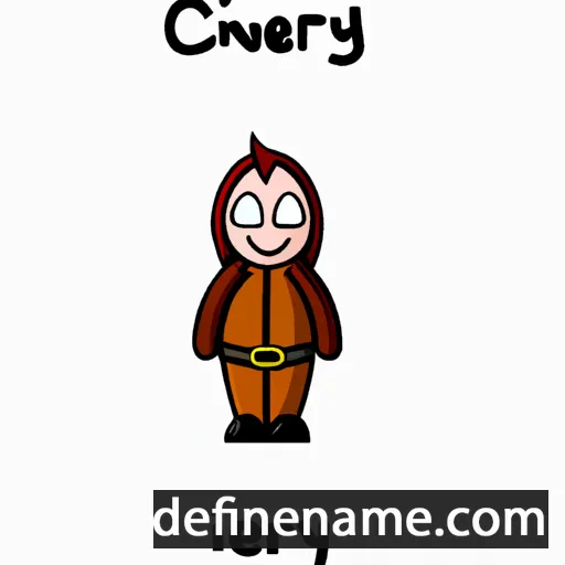 Cwenþryð cartoon