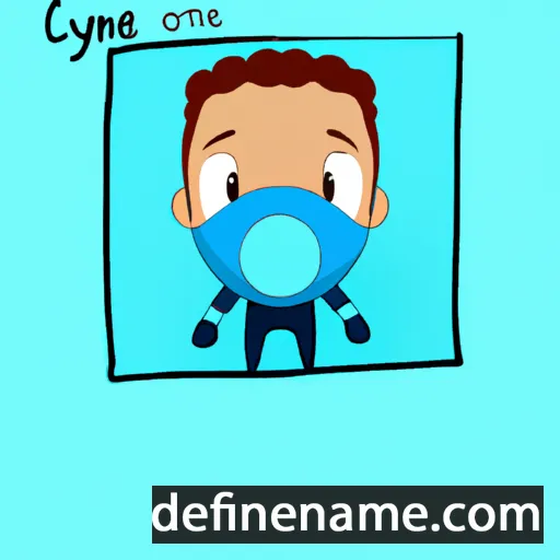 cartoon of the name Cyané