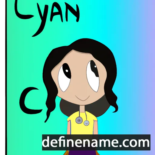 cartoon of the name Cyann