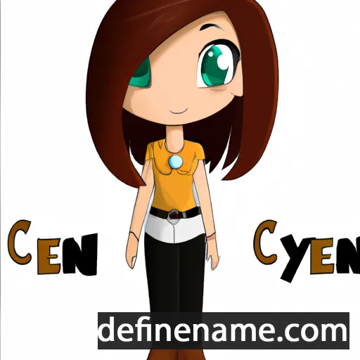 cartoon of the name Cyenna