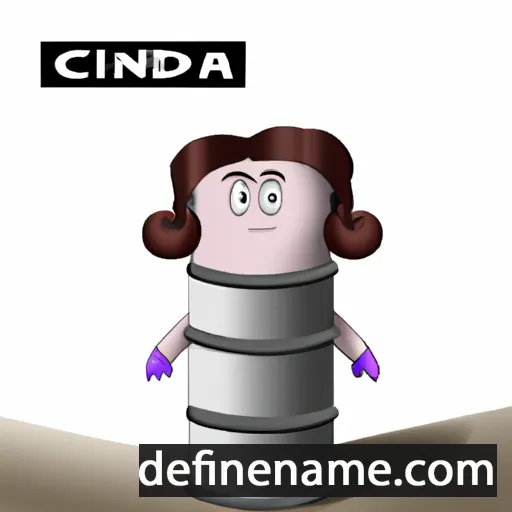 cartoon of the name Cylinda