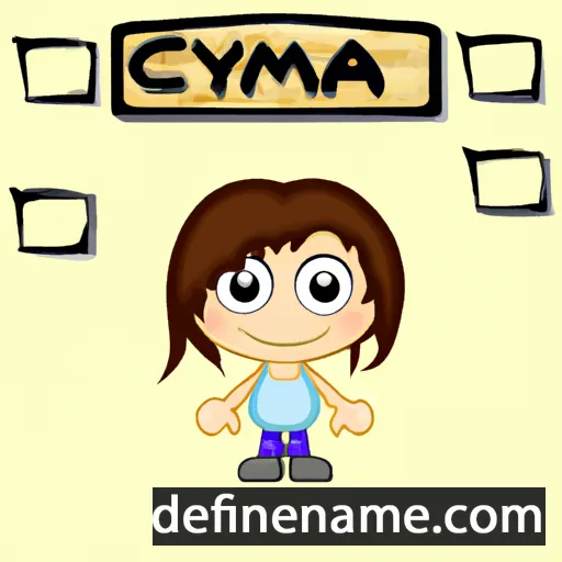 cartoon of the name Cyma