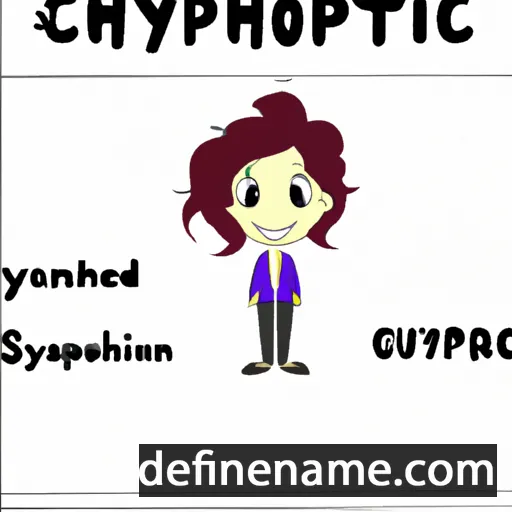 cartoon of the name Cymphony