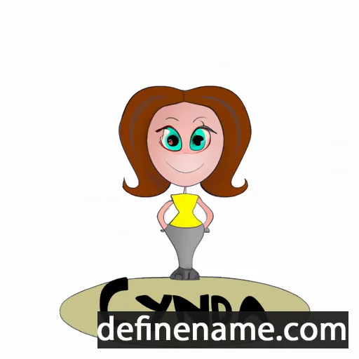 cartoon of the name Cynda