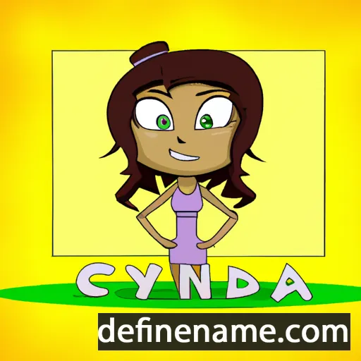 cartoon of the name Cyndia