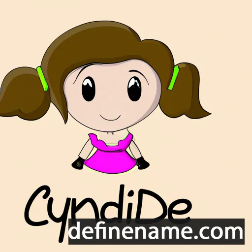 cartoon of the name Cyndie