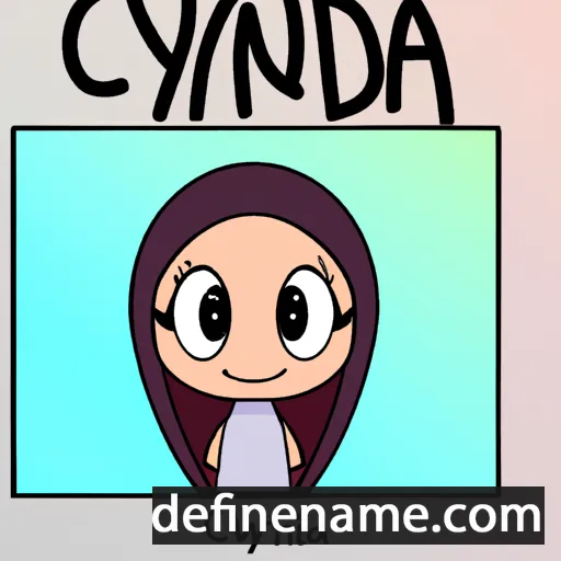 cartoon of the name Cyndra