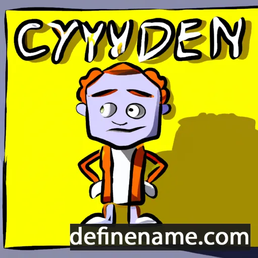 cartoon of the name Cynedyr