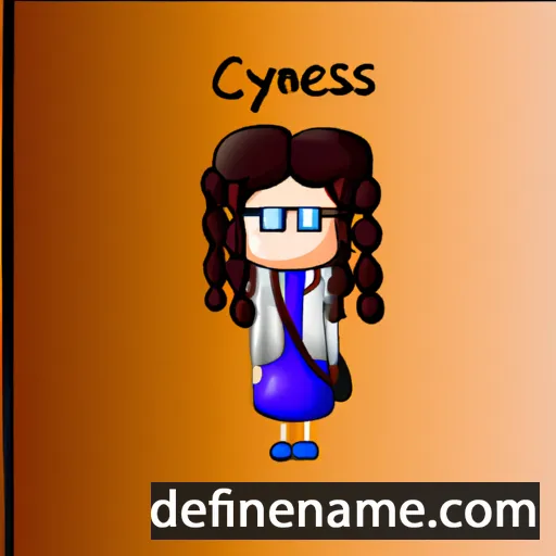 cartoon of the name Cynesi