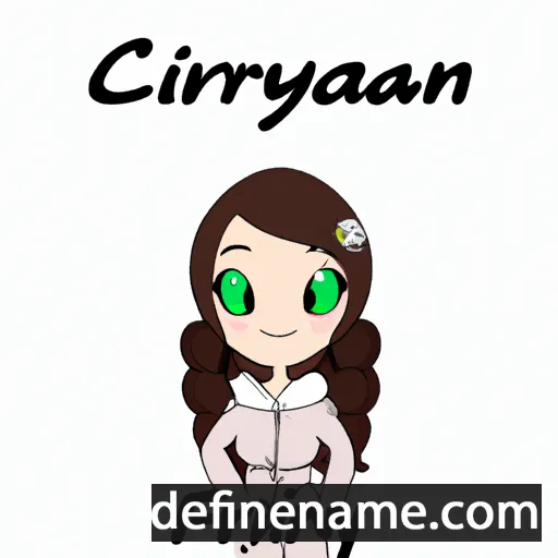 cartoon of the name Cynfran