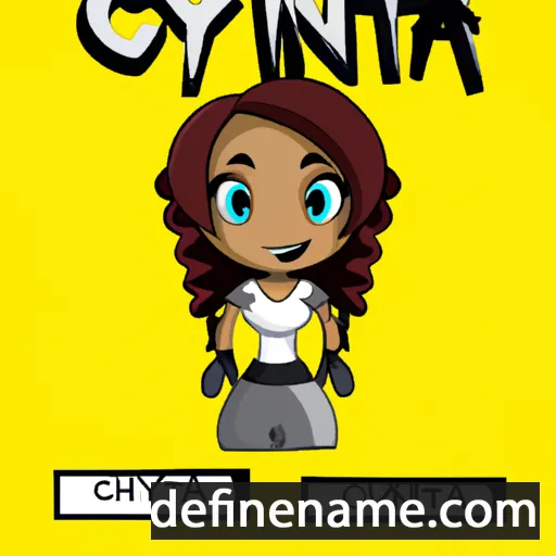 cartoon of the name Cynta