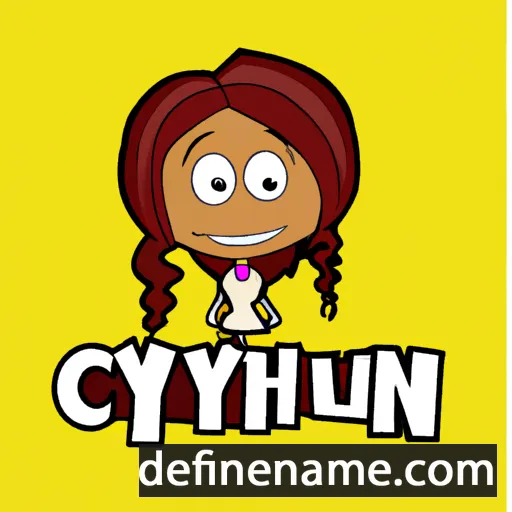 cartoon of the name Cynth