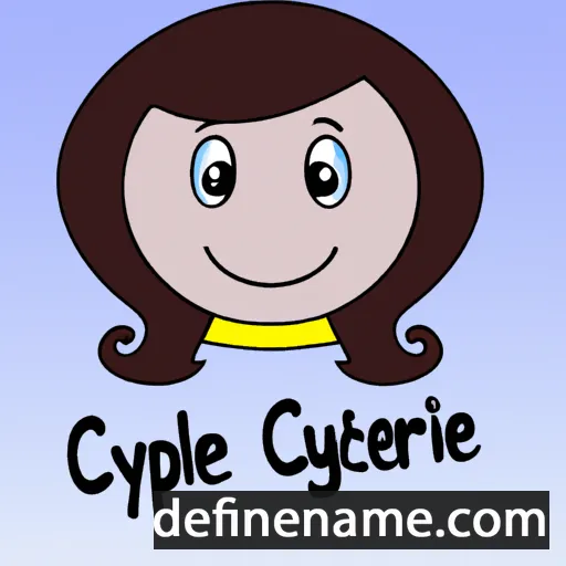 cartoon of the name Cyprienne