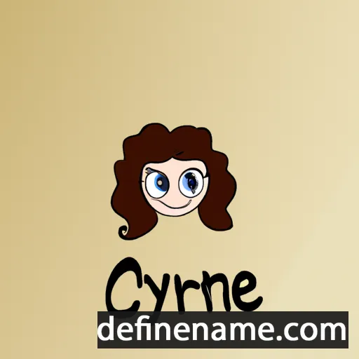 cartoon of the name Cyrène