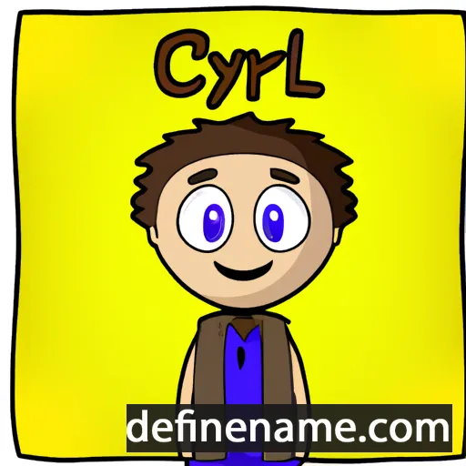 cartoon of the name Cyrel