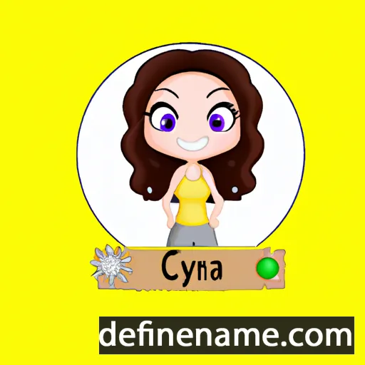 cartoon of the name Cyria