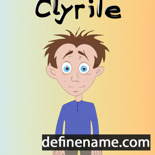 cartoon of the name Cyrill