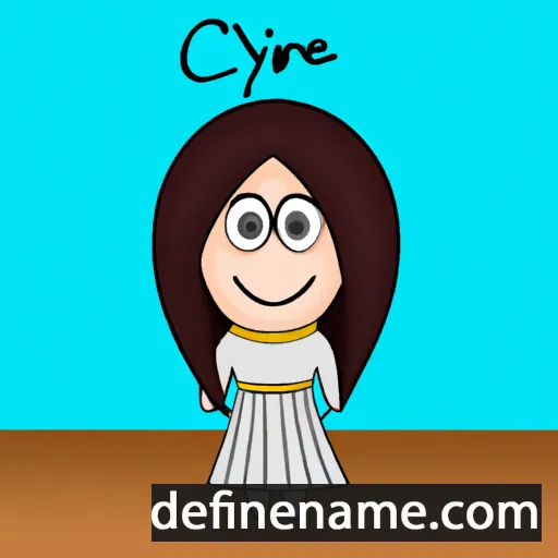 cartoon of the name Cyrine