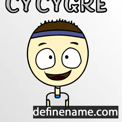 cartoon of the name Cyrique